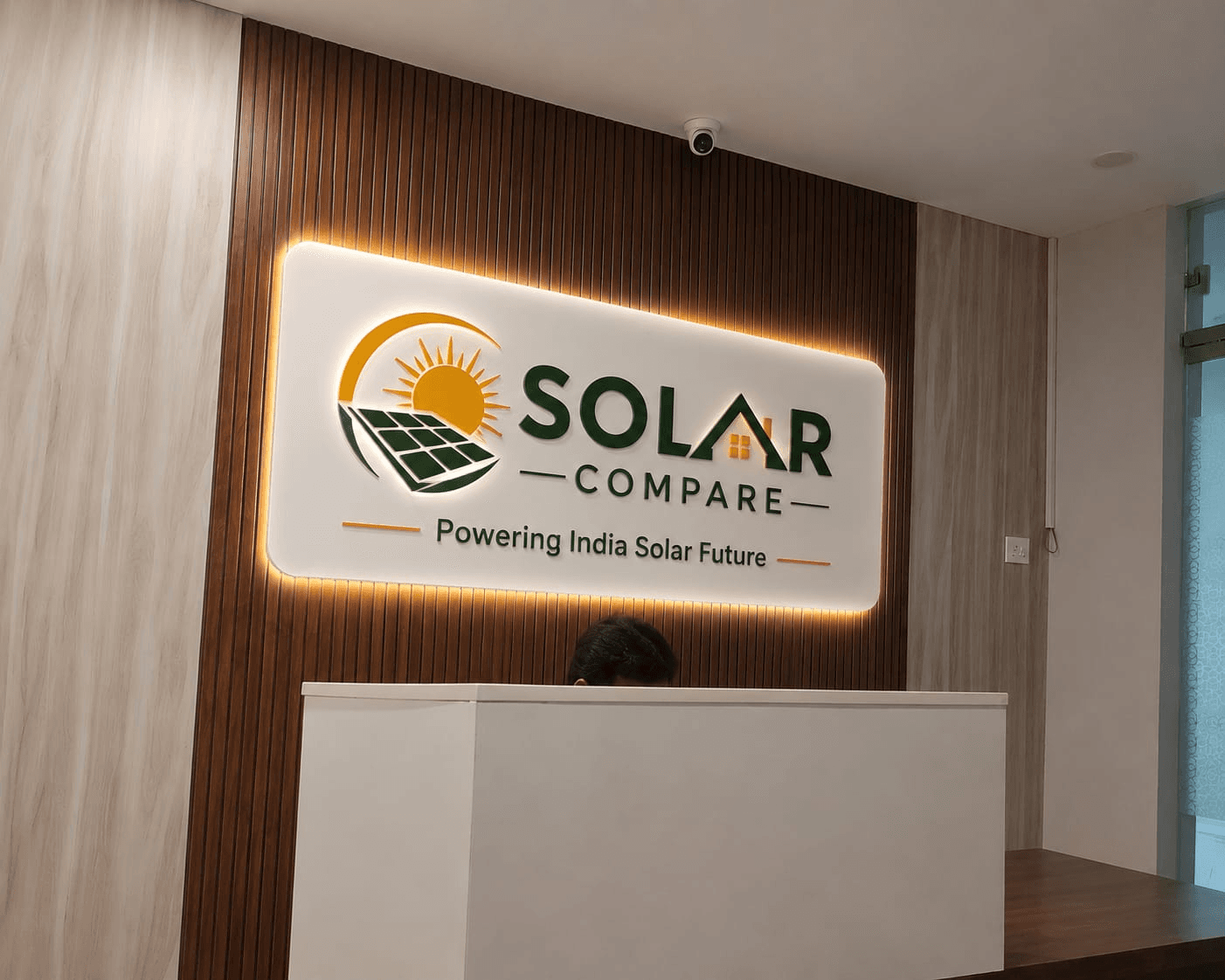 Solar Compare office branding